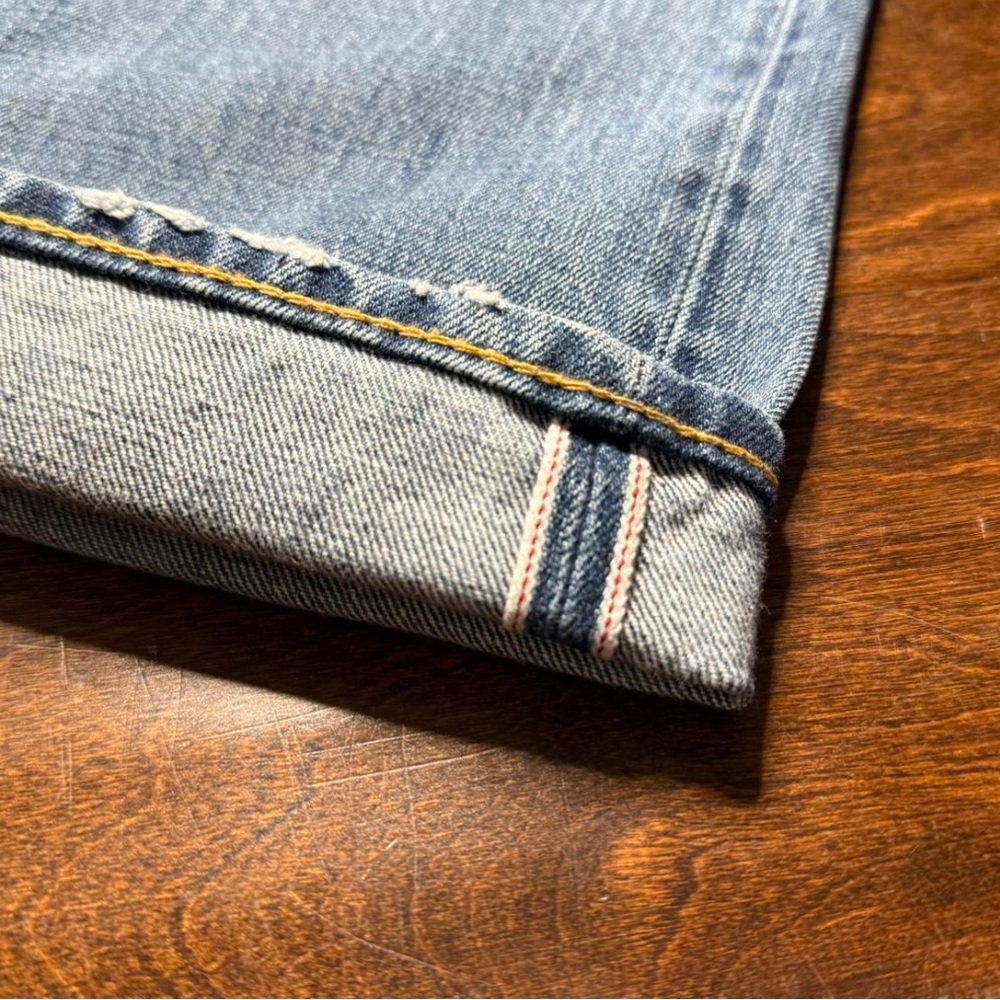 Men's RRL LOW STRAIGHT Fit Blue Jeans - Picture 3 of 7